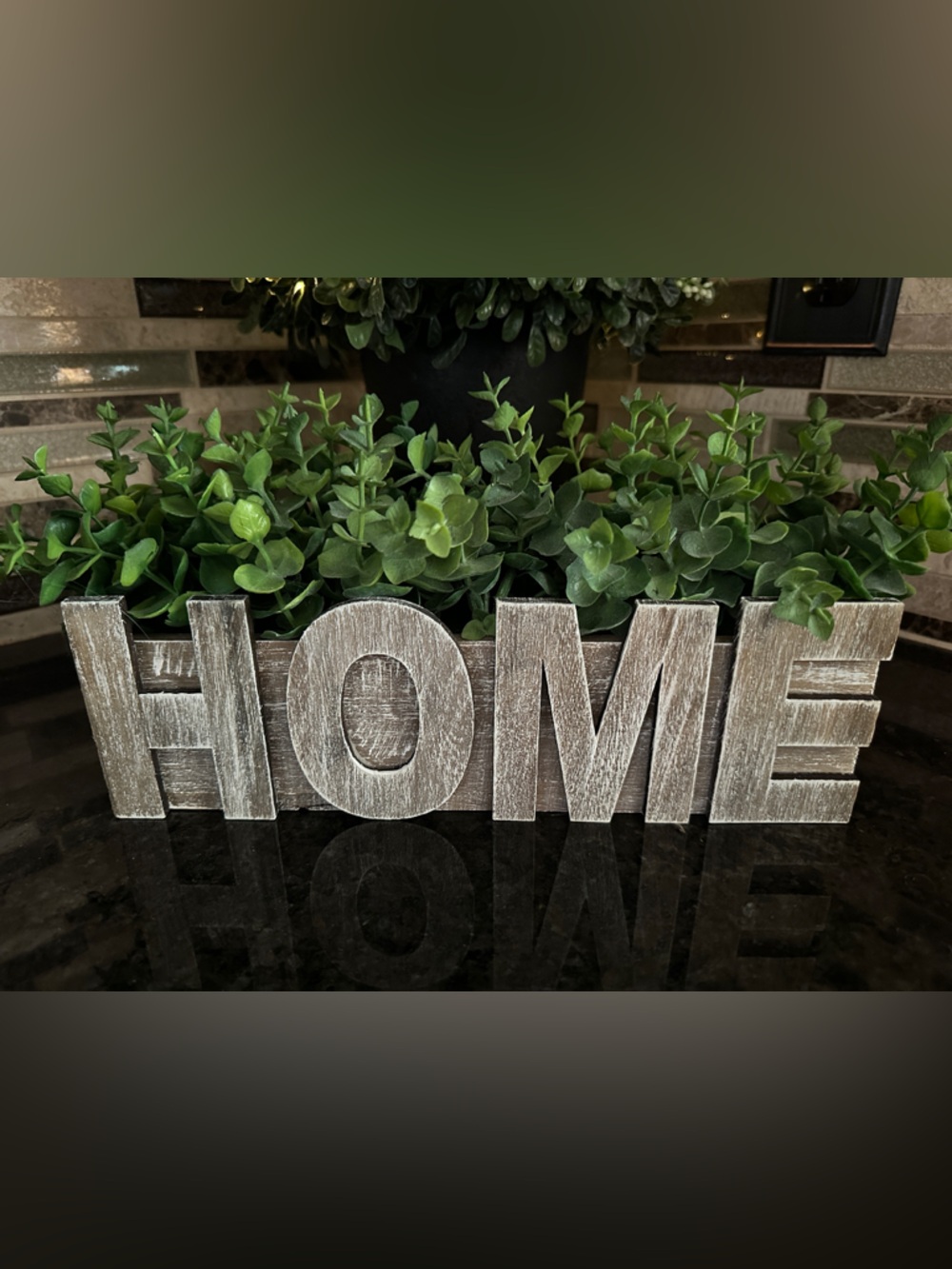 Rustic 'HOME' Wooden Tabletop Sign - Picture 1 of 3